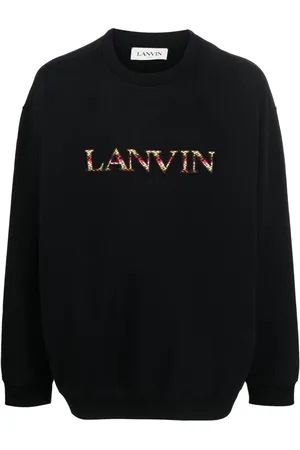 Lanvin Sudadera con cuello redondo y logo bordado