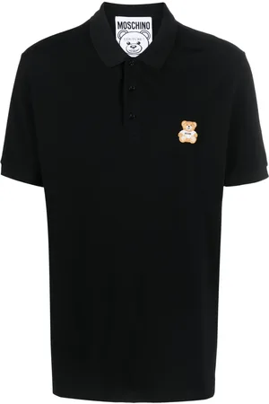 Moschino Playera tipo polo de piqué con motivo Teddy Bear