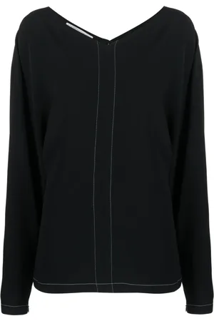 Stella McCartney Blusa con cuello en V