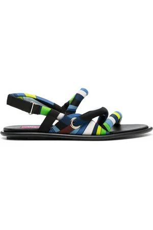 Puccini Sandalias planas con estampado Marmo