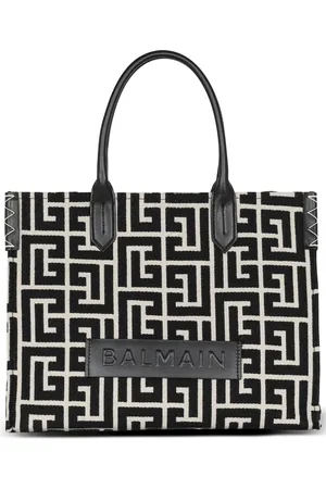 Balmain Bolsa de hombro con monograma en jacquard