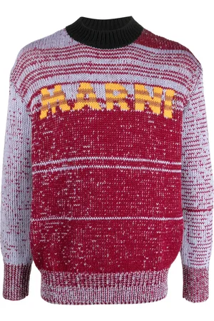 Marni Suéter con logo en intarsia