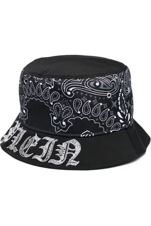 Philipp Plein Gorro de pescador con estampado de bandana