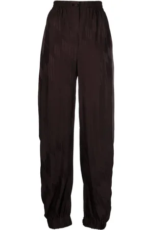 The Attico Pantalones anchos con logo estampado