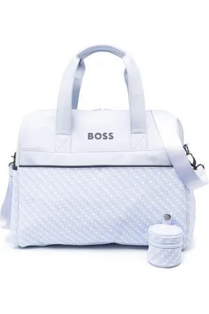 HUGO BOSS Pañalera con parche del logo y cierre