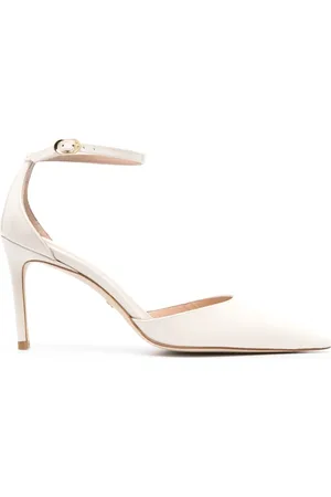 Stuart Weitzman Zapatillas de puntera en punta con tacón de 97mm