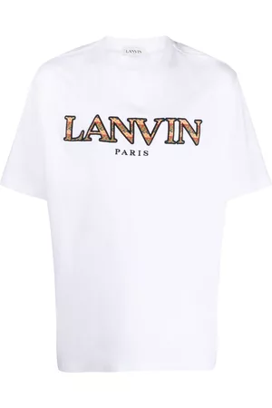 Lanvin Playera manga corta con logo estampado
