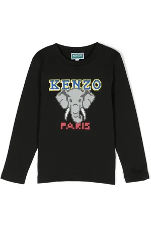 Kenzo Playera manga larga con logo estampado