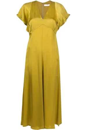 TELA Vestido satinado con cuello en V