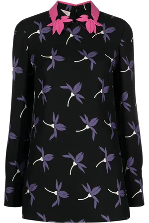 VALENTINO GARAVANI Camisa de seda con estampado Fairy Flowers