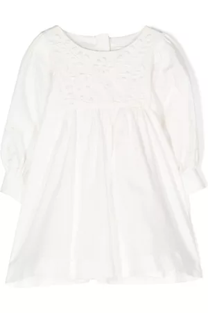 Chloé Vestido acampanado con bordado inglés