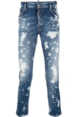 Dsquared2 Jeans con efecto envejecido y estampado de salpicaduras de pintura