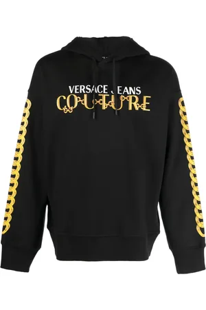 VERSACE Hoodie con logo estampado