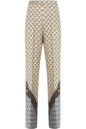 Etro Pantalones rectos con estampado gráfico