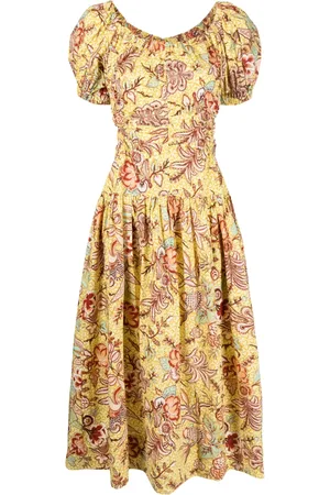 ULLA JOHNSON Vestido midi Golda