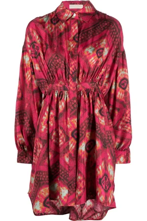 ULLA JOHNSON Vestido camisero Jude con estampado abstracto