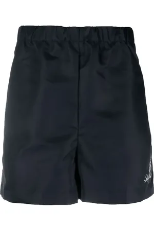 Sporty & Rich Shorts de playa con logo estampado