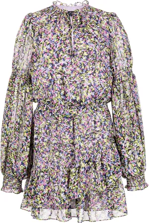Ted Baker Vestido corto a capas con estampado floral