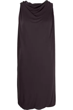 Lanvin Vestido corto con cuello desbocado