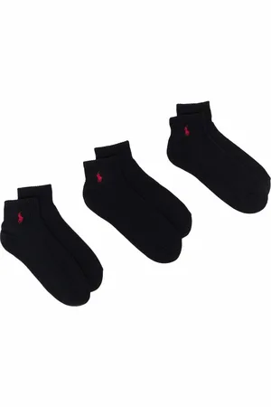 Ralph Lauren Set de tres pares de calcetines con logo bordado