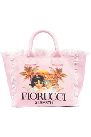 MC2 SAINT BARTH Bolsa de playa con logo estampado
