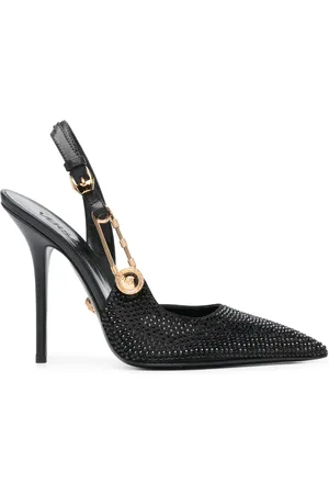 VERSACE Zapatillas Safety Pin con tacón de 125mm