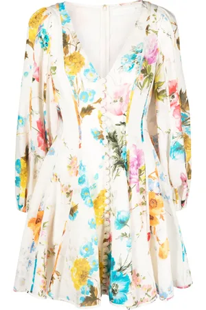 ZIMMERMANN Vestido corto Halycon con estampado floral