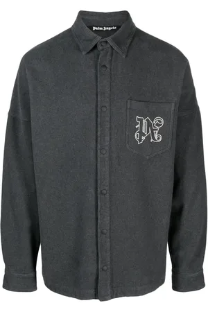 Palm Angels Sobrecamisa con logo estampado