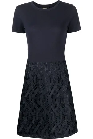 Paule Ka Vestido corto con encaje guipur