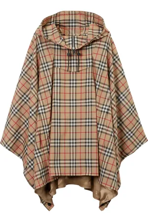 Burberry Poncho con motivo Vintage Check