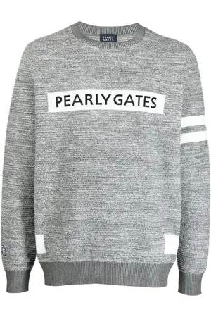 PEARLY GATES Suéter tejido con logo en intarsia