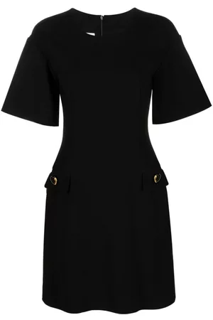Moschino Vestido midi ajustado de manga corta