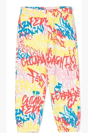 Chiara Ferragni Pantalones con estampado de grafiti