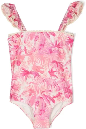 ZIMMERMANN Traje de baño con palmeras estampadas