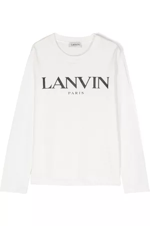 Lanvin Playera manga larga con logo estampado