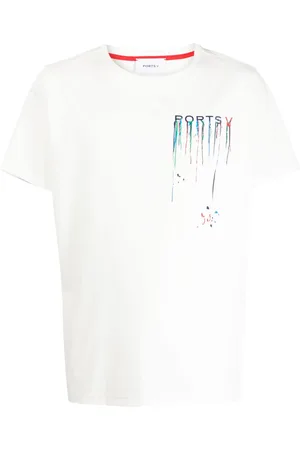 Ports V Playera con estampado de salpicaduras de pintura