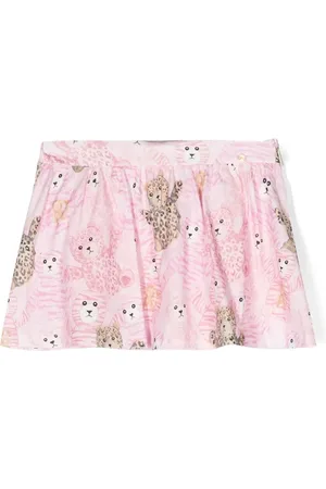 Roberto Cavalli Falda corta con ositos estampado