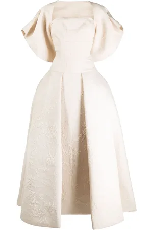 Saiid Kobeisy Vestido largo con efecto brocado
