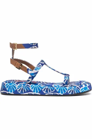 La DoubleJ Sandalias Jazzy con conchas estampadas