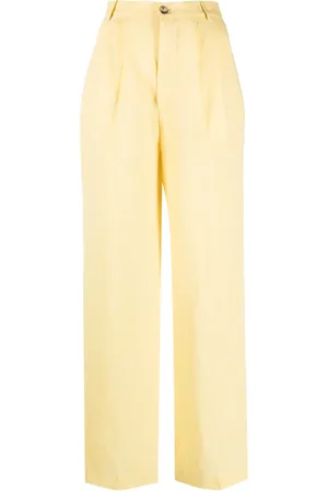 Forte Dei Marmi Pantalones rectos con tiro alto