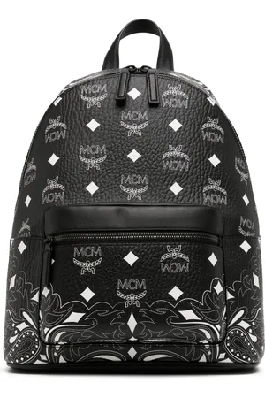 MCM Mochila Stark mediana con estampado de bandana