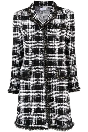 Thom Browne Vestido midi Chesterfield