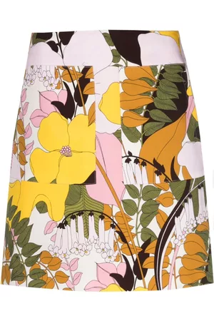 La DoubleJ Falda corta con diseño acampanado y estampado floral