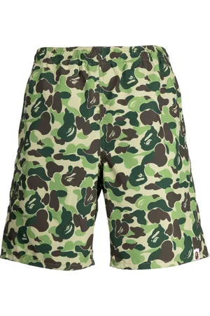 A Bathing Ape Bermudas rectas con estampado gráfico