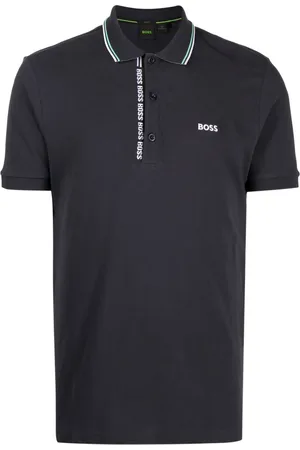 HUGO BOSS Playera tipo polo con logo bordado