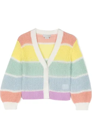 Stella McCartney Cárdigan tejido con rayas estampadas