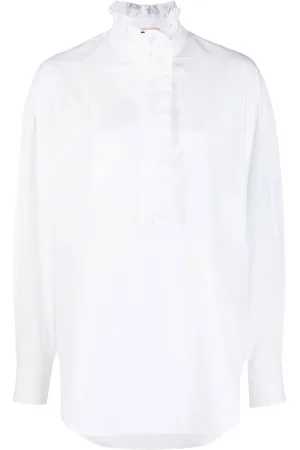 Alexander McQueen Camisa con volantes