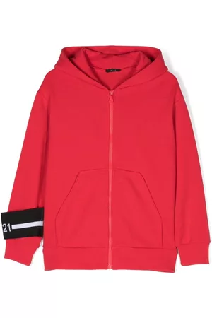 Nº21 Sudadera con cierre y logo estampado