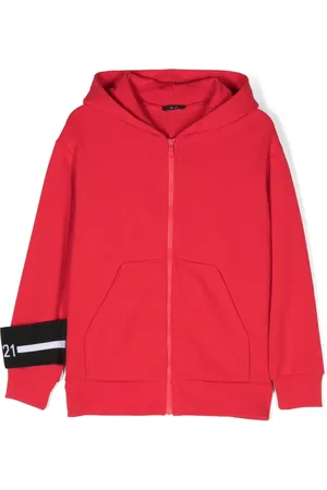 Nº21 Sudadera con cierre y logo estampado