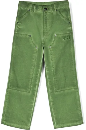 Nº21 Jeans rectos con logo bordado